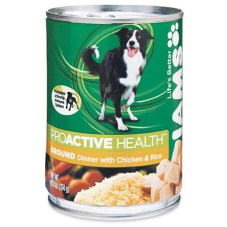 IAMS Iams 01329 13.2 oz. Savory Dinner With Tender Chicken & Rice Dog Can Food - Pack Of 12 821387